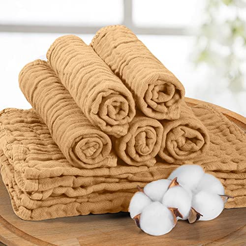 NextMamas 5 Pack Muslin (Malmal) Burp Cloths for Baby | Super Soft 100% Cotton Baby Washcloths for Boys Girls Large (20''X10'' )