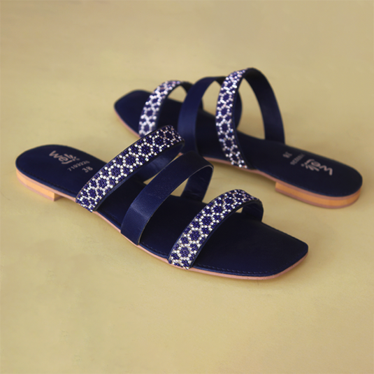Blue Facny Slippers for women