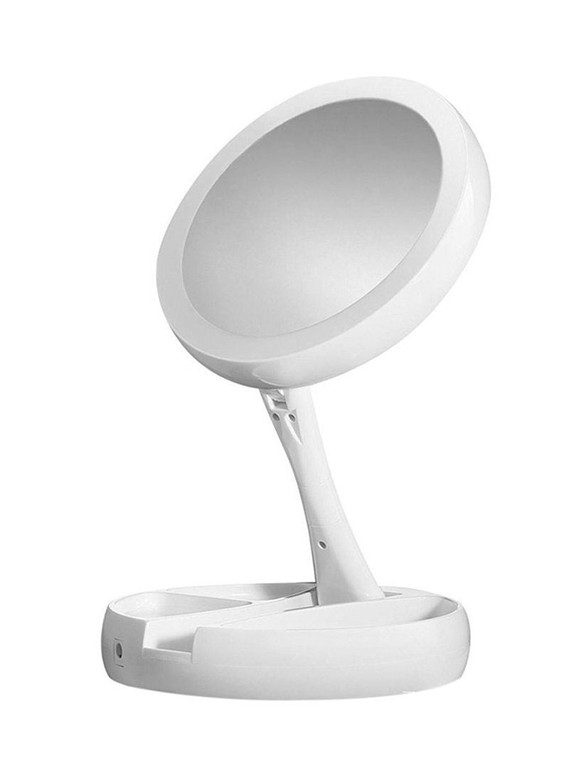 Load image into Gallery viewer, LED Foldaway Double Sided Mirror Vanity White
