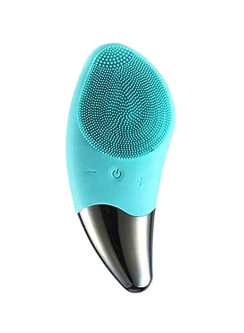 Load image into Gallery viewer, Sonic Silicone Face Brush Blue/Silver
