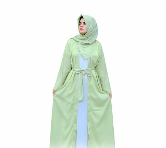 1pc  grip plain women's Abaya