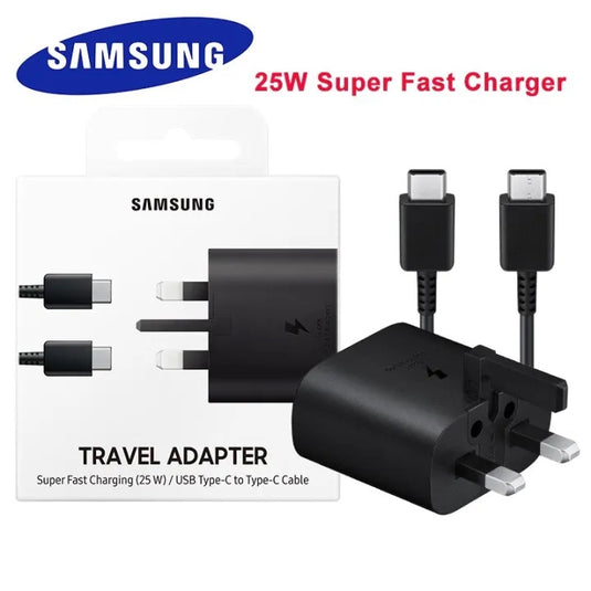 25W 3PinCharger Samsung with Power Delivery 3.0 PPS Technology for Galaxy S21 / S21 Plus / S21 Ultra / Note 20 Ultra / Note 20 – EU Plug – Black